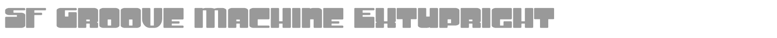 SF Groove Machine font preview
